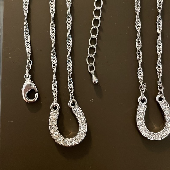 Montana Silversmith horseshoe Diamond necklace - Picture 3 of 4